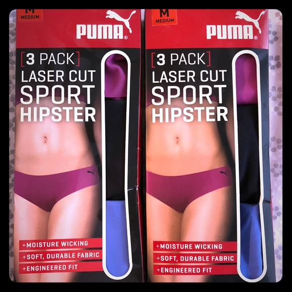 PUMA [3 PACK] laser cut sport hipster - Picture 1 of 1